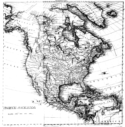 Map of
North America