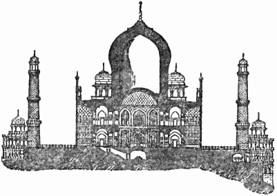 Section of Taj Mahal, Agra