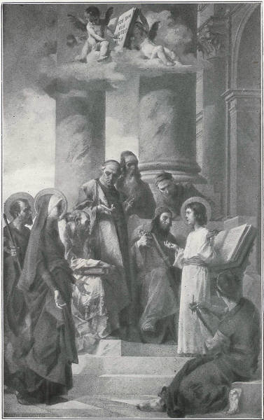 The Child Jesus is found in the temple