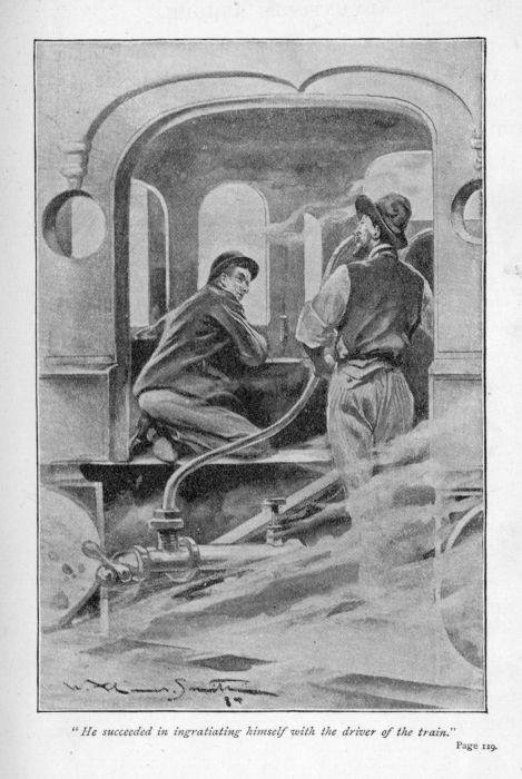 "<I>He succeeded in ingratiating himself with the driver of the train.</I>"