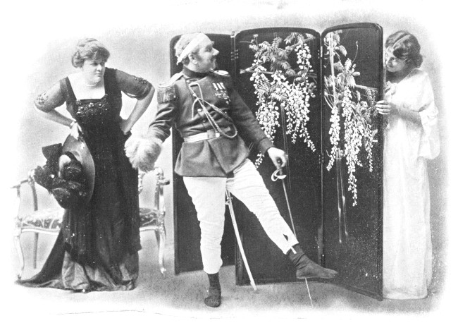 "My boots have not arrived, i refuse to go on unless
correctly dressed."