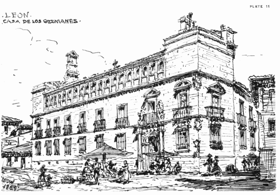 PLATE 11
LEON CASA DE LOS GUSMANES
MDW 1869