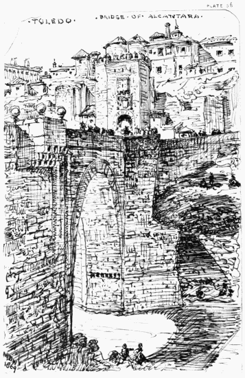 PLATE 36
TOLEDO
BRIDGE OF ALCANTARA
MDW 1869