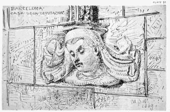 PLATE 91
BARCELONA
CASA DE LA DEPUTACION
MDW 1869