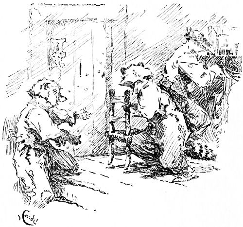 LISTENED NOW AND THEN AT WIDOW CROW'S DOOR TO BE SURE SHE
WAS ASLEEP