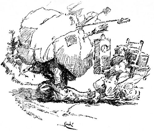 AUNT MELISSY HAD ARRANGED A BUNDLE FOR UNCLE SILAS, AND
SHE HAD FIXED UP THE HIRED MAN TOO