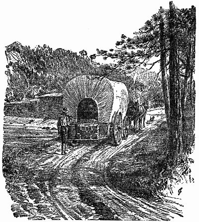 Fig. 12.—The Old Chest on its Journey Across the Allegheny Mountains.