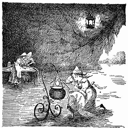 Fig. 38.—A Peep Inside the Sanitary Tent. Faith Distilling Lily-Balm.