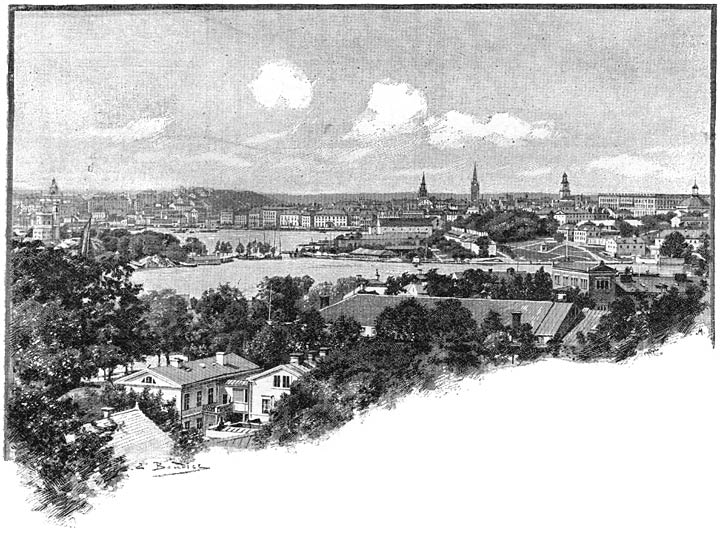 Stockholm, van Saltsj&ouml;n gezien.