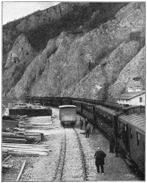 De spoorweg in Oost-Roemeli&euml;.