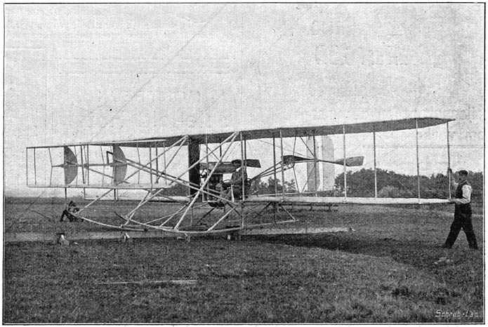 Het vliegtoestel van Lef&egrave;bvre.