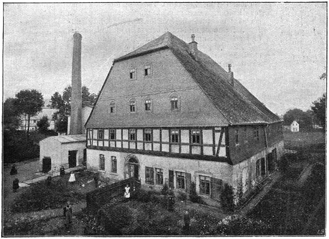 Oude molen in het Ertsgebergte.