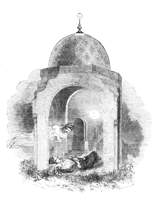 Bedr-ed-Deen at his Father's Tomb