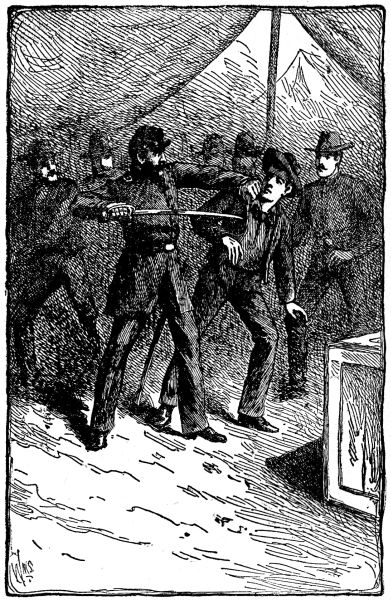 IN AN INSTANT HE PUT THE POINT OF HIS SWORD AGAINST
MY BREAST.