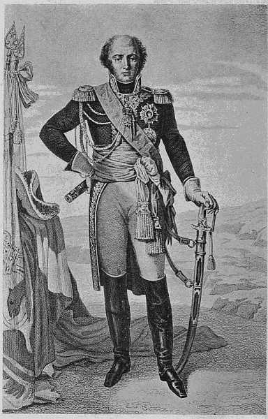 LOUIS NICOLAS DAVOUT, PRINCE OF ECKMHL
FROM AN ENGRAVING AFTER THE PAINTING BY GAUTHEROT