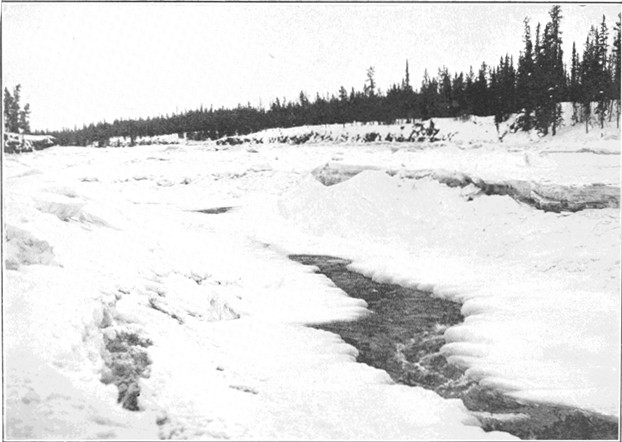 Copyright by E. A. Hegg, Juneau

Courtesy of Webster & Stevens, Seattle

White Horse Rapids in Winter