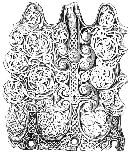 CYLINDRICAL MOUNTING OF BRONZE PROBABLY FOR THE SHAFT OF A
SPEAR. FOUND NEAR STAVANGER.