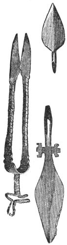 SCISSORS AND
ARROW-HEADS OF IRON.