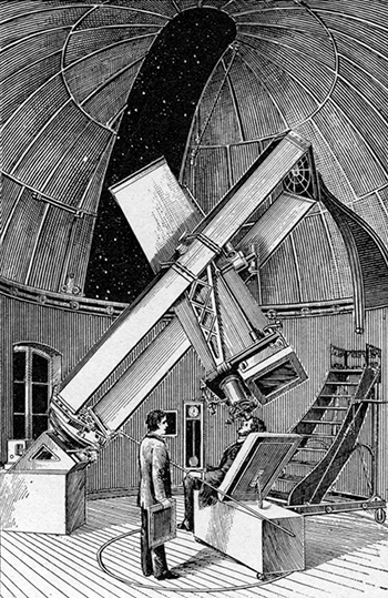 Fig. 44.—Photographic telescope of the Paris
Observatory.