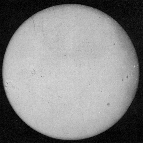 Fig. 66.—The sun, August 11, 1894. Photographed at the Goodsell Observatory.