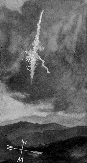 Fig. 111.—The California meteor of
July 27, 1894.