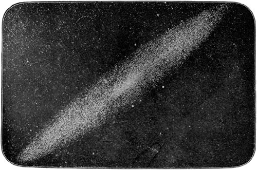 Fig. 137.—The Andromeda nebula as seen in a very small telescope.