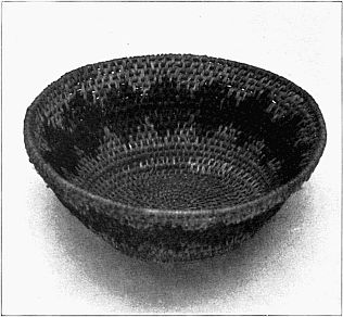 BASKET SHOWING THE LAZY SQUAW WEAVE.
