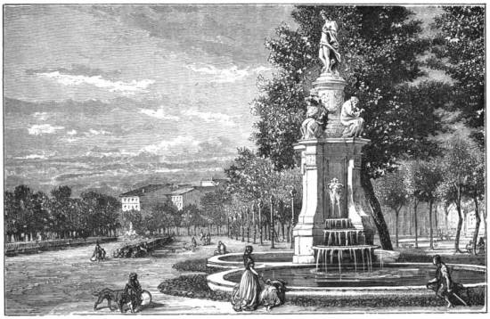 FOUNTAIN OF THE FOUR SEASONS, MADRID.

Page 130.


