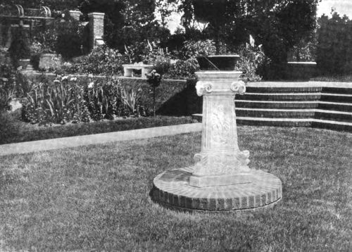 THE SUN-DIAL IS A FEATURE IN ITSELF