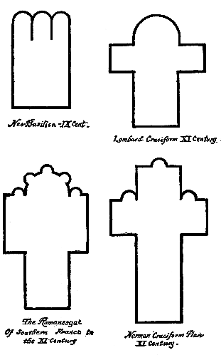 Leading forms of early cathedral constructions