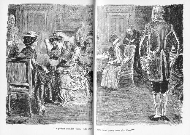 "'A perfect scandal, child. The suppers those young men
give there!'"