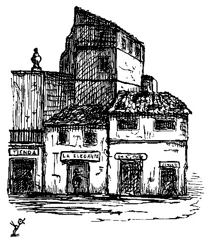 A conglomerate Esquiria, on the corner of Calle Obispo
and Monserate.