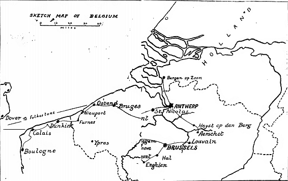 SKETCH MAP OF BELGIUM