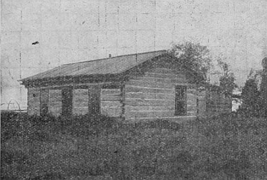 One type of house built of logs in the park districts of
Central Alberta.