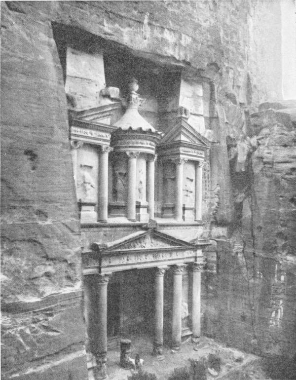 THE ROCK HEWN TEMPLE AT PETRA