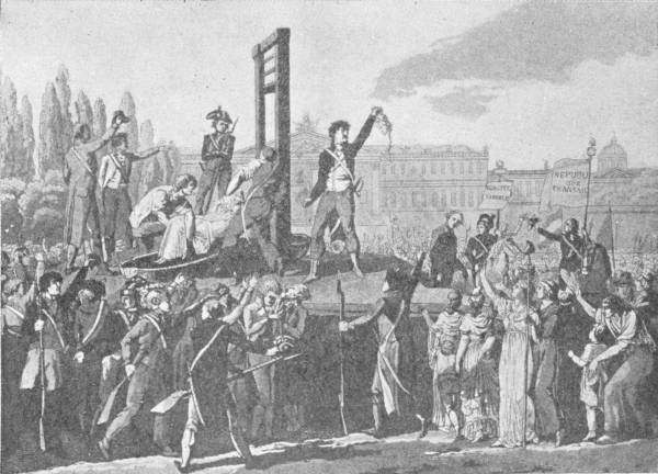 THE EXECUTION OF MARIE ANTOINETTE, QUEEN OF FRANCE,
OCTOBER 16, 1793