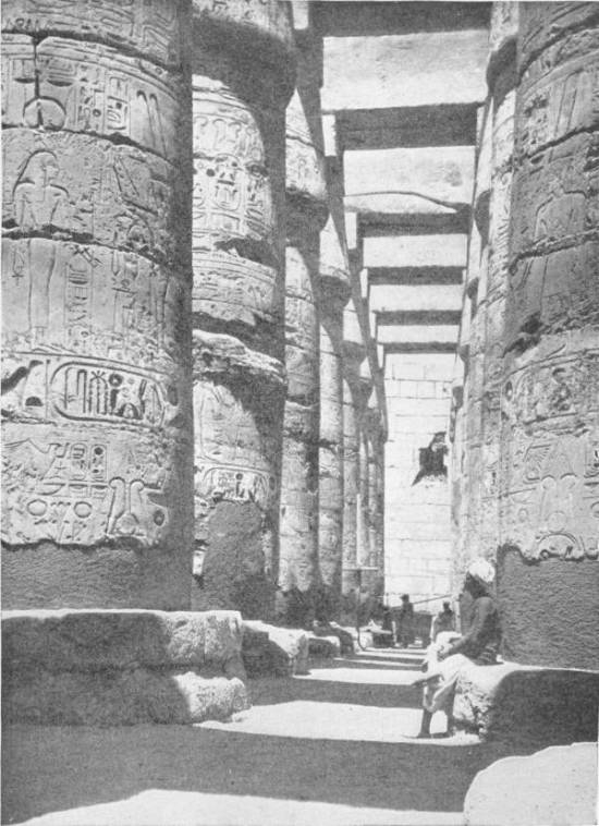 THE GREAT HYPOSTYLE HALL AT KARNAK