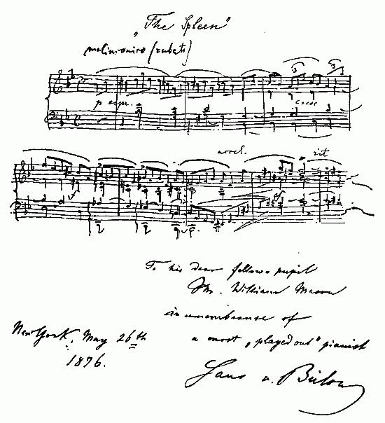 Autograph of Hans von Blow
