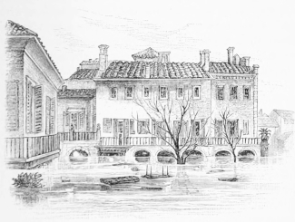 THE H�TEL DE LONDRES DURING THE FLOOD.
