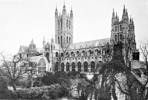 CANTERBURY CATHEDRAL FROM THE NORTHWEST