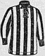 Black and white striped long-sleeved football jersey