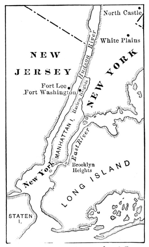Map Illustrating the Battle of Long
Island.