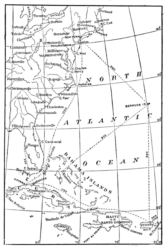 The United States Coast and the West Indies.