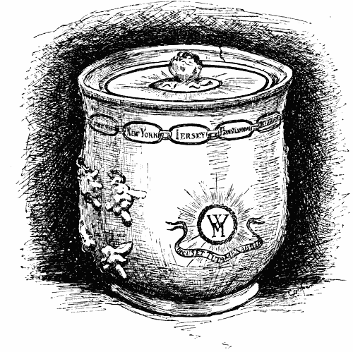 Sugar-bowl Belonging to a Dinner-set Presented to Martha
Washington by General Lafayette.