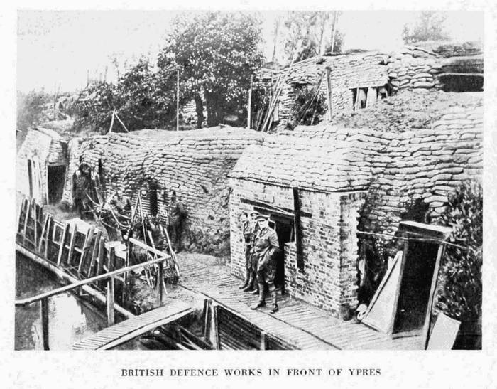 BRITISH DEFENCE WORKS IN FRONT OF YPRES