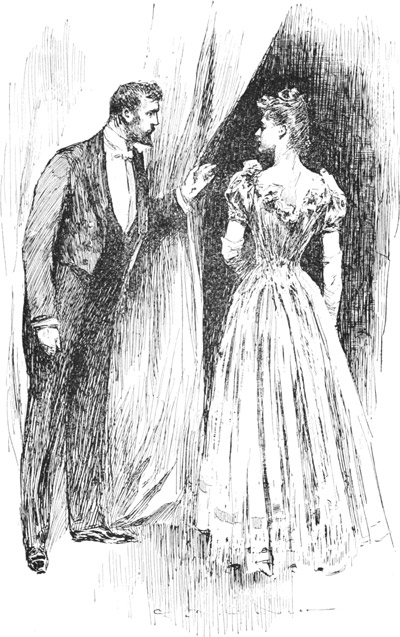 Professor Waite raised the portire for her to pass.