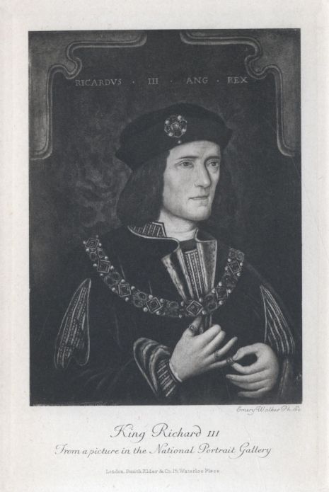 <I>King Richard III.  From a picture in the National Portrait Gallery</I>