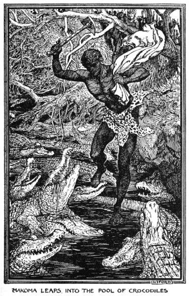 Makoma leaps into the pool of crocodiles