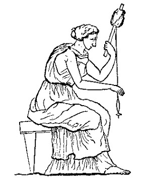 Distaff and Spindle—Ancient Greek and Roman.