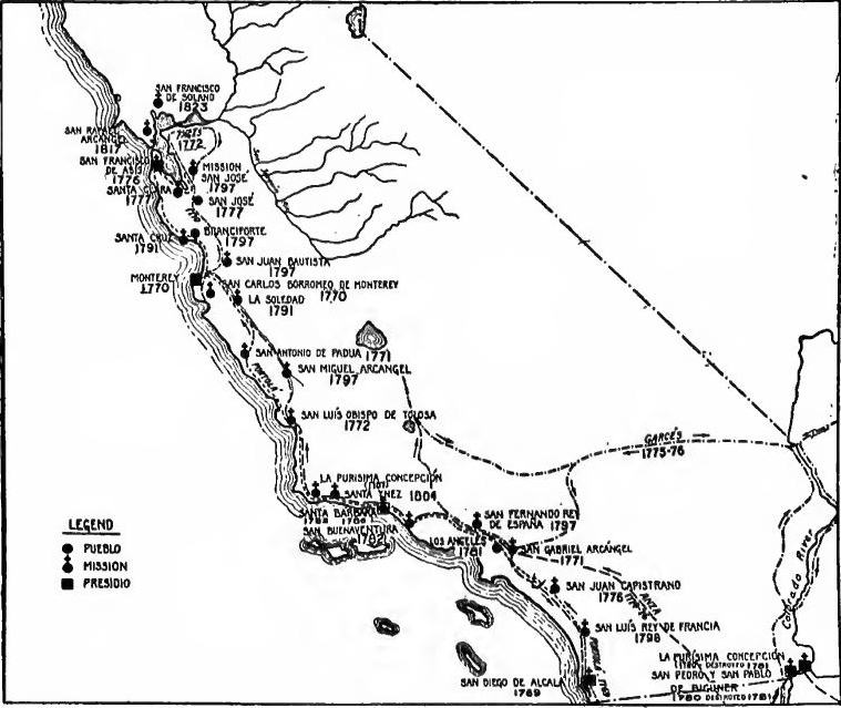Alta California Settlements.